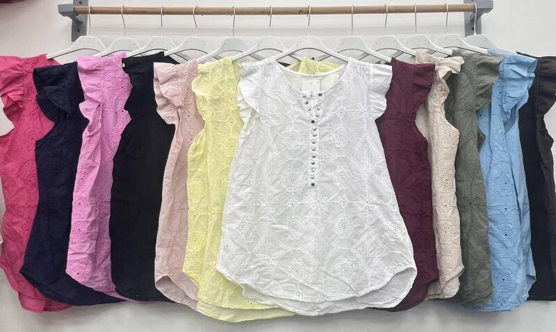 Bluzki damskie (Włoskie produkt) Roz Standard, Mix Kolor Paczka 5 szt